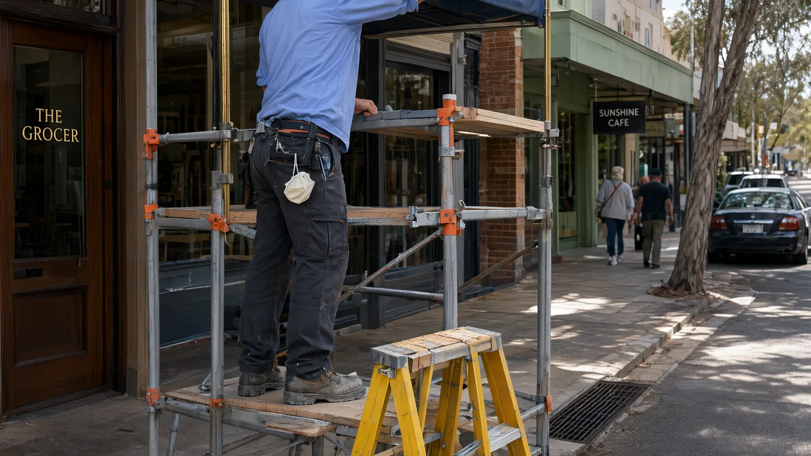 Recent commercial painting work in Claremont, Perth